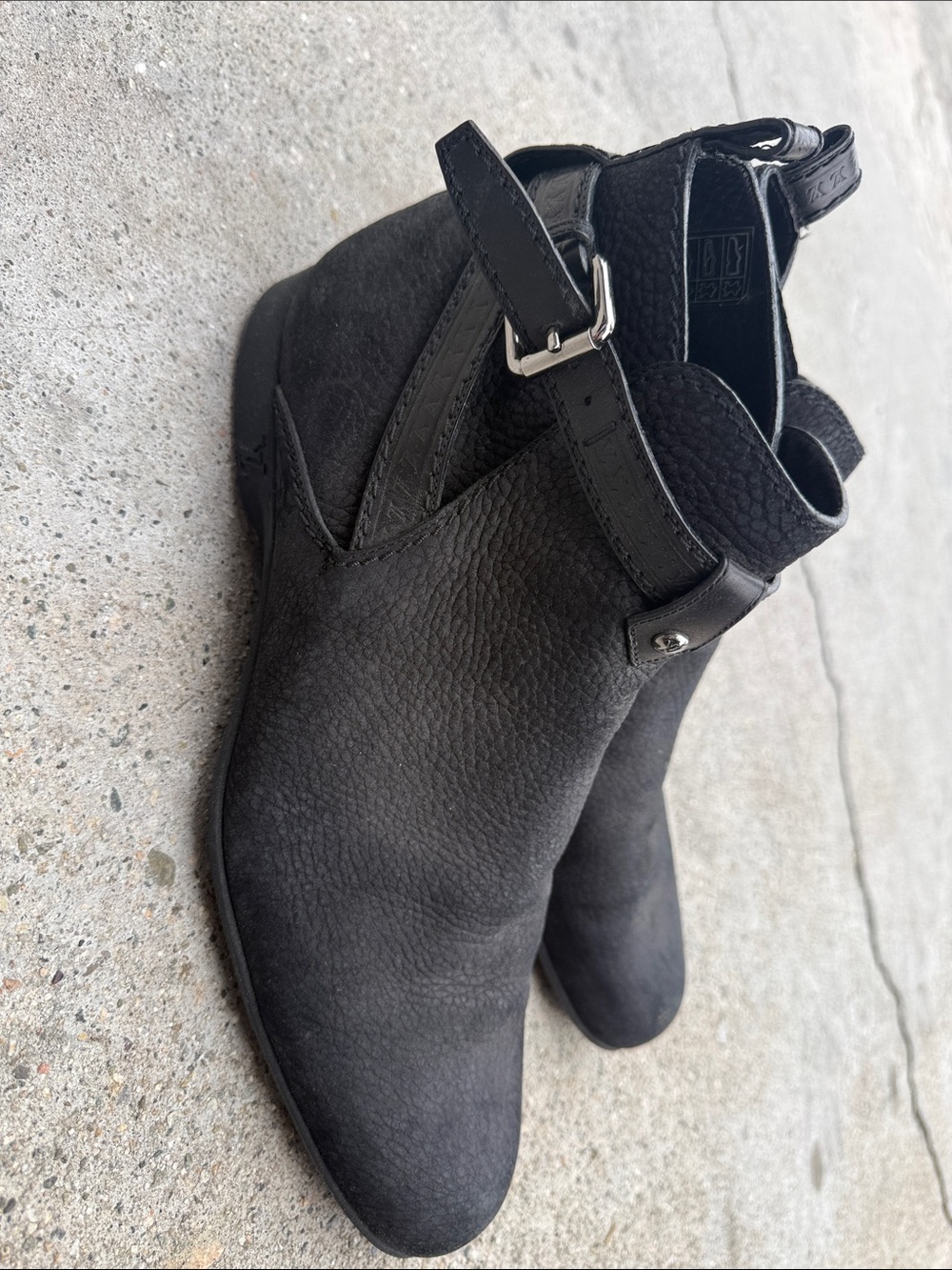 Louis Vuitton Men's Black Suede Cutout Chukka Boots - Picture 5 of 9